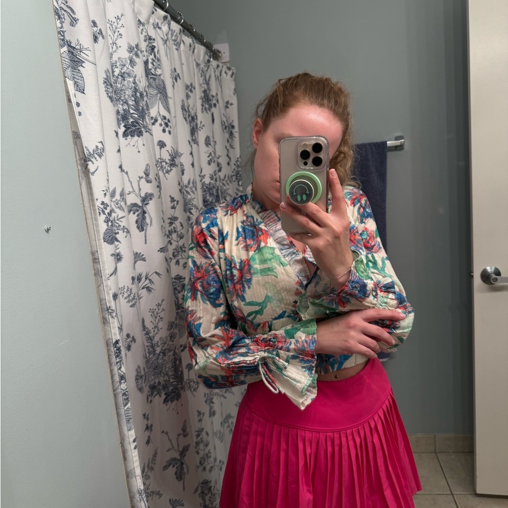 Anthropologie Colorful Floral Blouse